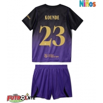 Camiseta Barcelona Jules Kounde #23 Visitante Equipación para niños 2026-27 manga corta (+ pantalones cortos)